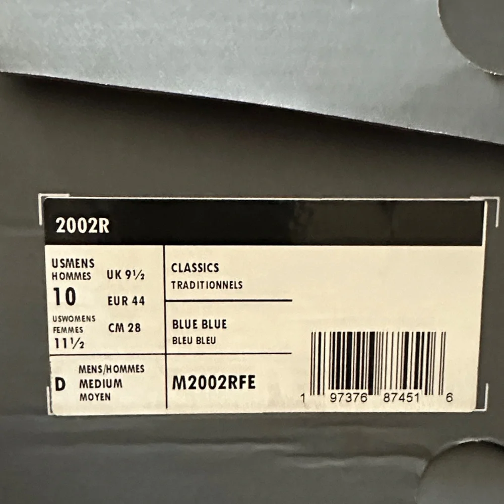 New Balance Men's 2002R Sneaker in Light Blue and White - Picture 5 of 6